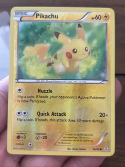 Pokemon TCG Pikachu 26/83 Generations Reverse Holo Common Card Mid Era TCG - Image 1