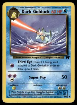 DARK GOLDUCK - 37/82 Uncommon Team Rocket Pokemon Unlimited MP - Image 1