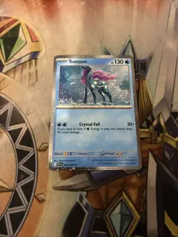 Pokemon Suicune Cosmo Foil 026/094 Me02: Phantasmal Flames - Image 1