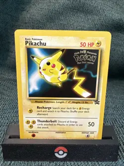 Pokemon Pikachu TCG Wizards Black Star Promos WB STAMP Movie Promo NM - Image 1
