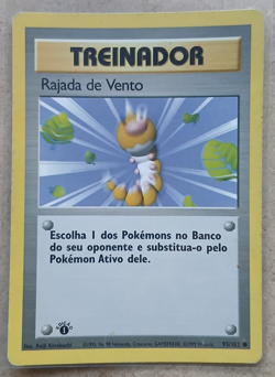 [LP] [PT] POKEMON Gust of Wind #93 Base Set 1st Edition - Image 1