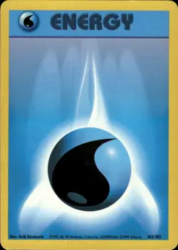 Pokemon Base Set #102/102 Water Energy Common Lightly played - Image 1