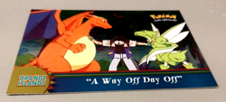 Pokemon A Way Off Day Off Card Foil Charizard Topps TV Animation Series 3 Rare - Image 4