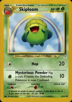 Pokemon Neo Revelation #52/64 Skiploom Common Lightly played - Image 1