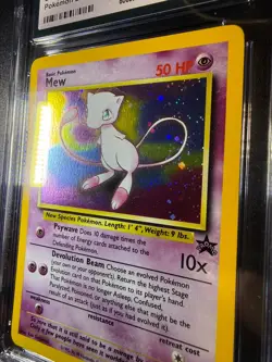 [ CGC 7.5 ] [ SWIRL] 2000 Black Star Mew #9 Holo Promo Pokemon League English - Image 5