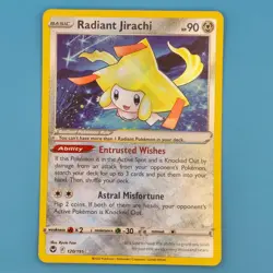 RADIANT JIRACHI 120/195 RADIANT RARE SILVER TEMPEST POKEMON HOLO NM/M - Image 1