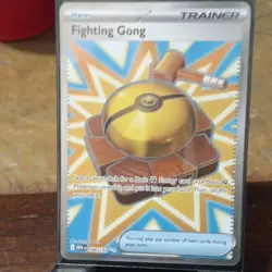 Pokemon TCG Fighting Gong Trainer Item ME01 168/192 Holo Ultra Rare EN - Image 1