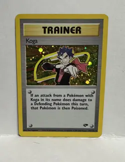 Pokemon TCG Koga Gym Challenge Trainer Holo 19/132 NM - Image 1