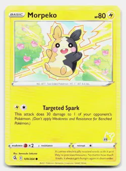 Morpeko (#23 Pikachu Stamped) 109/264 Promo Battle Academy 2022 Pokemon NM - Image 1