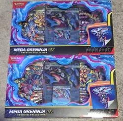 2x Pokemon Mega Greninja EX Premium Collection 8 packs promo New Sealed - Image 1