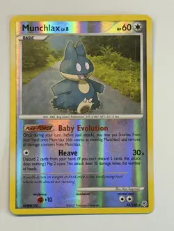 Munchlax 33/130 Diamond and Pearl Reverse Holo (LP) 2007 Pokemon - Image 1