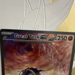 Pokemon Great Tusk ex Special Illustration Rare Full Art Holo 246/198 SV01 - Image 3