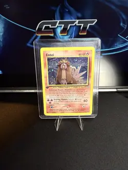 Entei #6 Holo Neo Revelation 1st Edition Pokemon TCG 2001 - Perfect Swirl! - Image 1