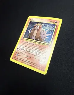 Entei #6 Holo Neo Revelation 1st Edition Pokemon TCG 2001 - Perfect Swirl! - Image 2