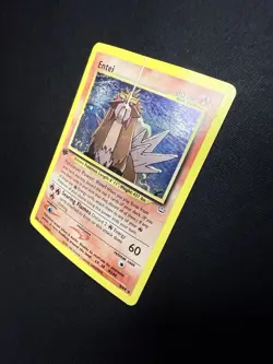 Entei #6 Holo Neo Revelation 1st Edition Pokemon TCG 2001 - Perfect Swirl! - Image 3