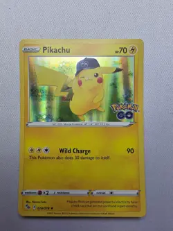 Pikachu (28) Holo Rare Pokemon GO 028/078 LP - Image 1