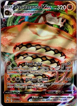 Sandaconda VMAX 090/198 Holo VMAX Rare Chilling Reign Pokemon Near Mint - Image 1