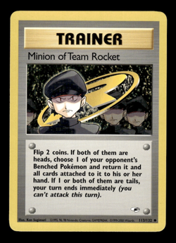 Pokemon TCG Gym Heroes Minion of Team Rocket 113/132 - Image 1