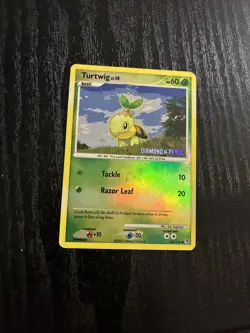 Turtwig Reverse Holo Pokemon TCG 103/130 Diamond and Pearl - Image 1