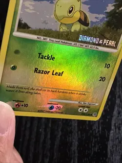 Turtwig Reverse Holo Pokemon TCG 103/130 Diamond and Pearl - Image 4