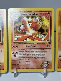 Pokemon Gym Challenge Blaine's Charmeleon 31/132 Charmander 60/132 - Image 3