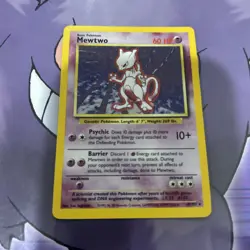 Mewtwo - 10/102 - Holo Rare NM Base Set Pokemon - Image 2