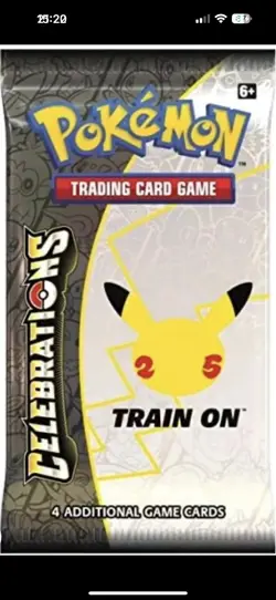 Pokemon Celebrations : 25th Anniversary New & Sealed Booster Pack - Image 1