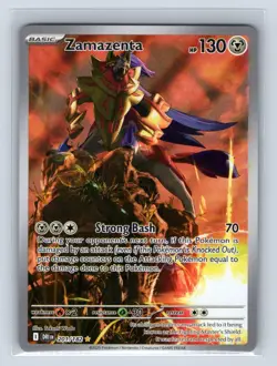 Zamazenta 201/182 Illustration Rare Destined Rivals Pokemon Holo Near Mint - Image 1