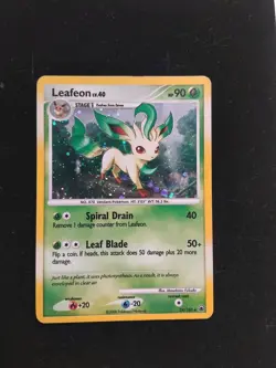 LP Pokemon Leafeon 24/100 Holo Rare Majestic Dawn 2008 - Image 1