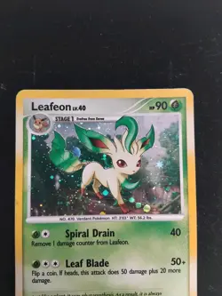 LP Pokemon Leafeon 24/100 Holo Rare Majestic Dawn 2008 - Image 3