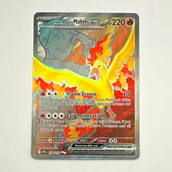 The Pokemon Company Pokemon TCG Team Rocket's Moltres ex 208/182 SV10 Holo - Image 1