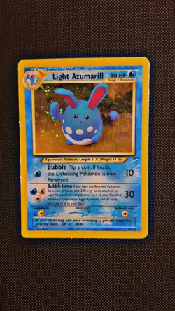 Light Azumarill 13/105 (Holo Rare) Neo Destiny Unlimited -MP- *SWIRL* - Image 1