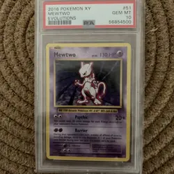 Pokemon Mewtwo 51/108 Evolutions PSA 10 - Image 1