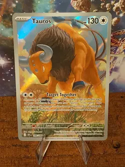 Pokemon 2026 Tauros 096/086 Chaos Rising Full Art Holo English 130 HP - Image 1