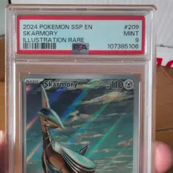 Skarmory 209/191 Surging Sparks Illustration Rare Pokemon TCG - PSA 9 - Image 2