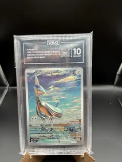 Pokemon TCG Skarmory 209/191 Sv08: Surging Sparks Holo TAG 10 GEM MINT - Image 1