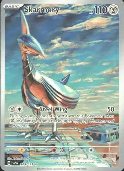 Pokemon TCG - Skarmory - Illustration Rare SV08: Surging Sparks 209/191 NM - Image 1