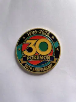 Pokemon Gengar 30th Anniversary 1996-2026 Metal 30mm Embossed CCG Coin 2026 - Image 2