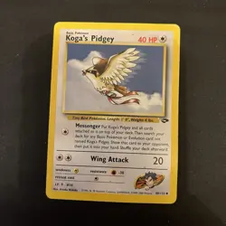 Pokemon TCG Koga's Pidgey Gym Challenge 49/132 Wizards of the Coast 2000 - Image 1