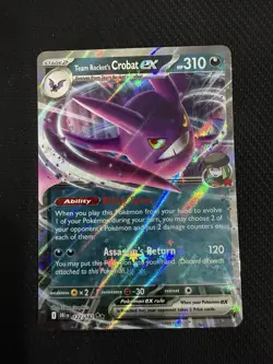 Pokemon TCG: Destined Rivals - 122/182 - Team Rocket's Crobat Ex (1) - Image 1