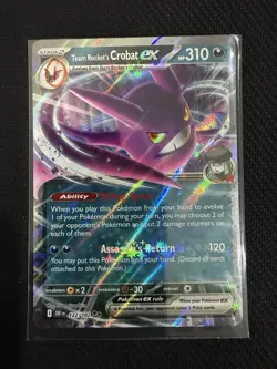 Pokemon TCG: Destined Rivals - 122/182 - Team Rocket's Crobat Ex (1) - Image 3