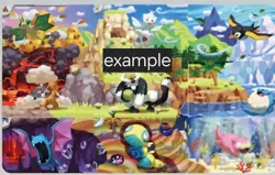 Pokemon Teeziro Connecting Picture Puzzle Art Cards (9) Full set (Uncut) - Image 3