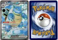 Blastoise ex 184/165 Ultra Rare 151 Pokemon Holo Lightly Played - Image 1