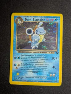 Dark Blastoise 3/82 – Holo Rare – Team Rocket – Pokemon Card – MP - Image 2