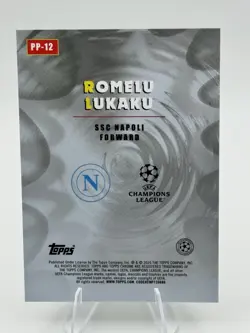 2026 Topps Chrome UCL Power Players Romelu Lukaku 08/10 #PP-12 SSC Napoli - Image 2