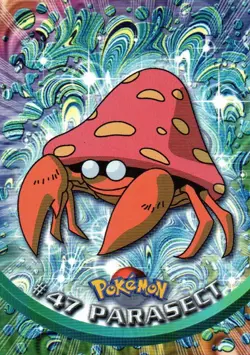 Pokemon Parasect #47 Card Topps Series 1 Blue Logo 1st Print Non Holo - Image 1