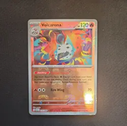 Pokemon TCG Volcarona 016/086 Master Ball Reverse – Black Bolt – NM - Image 1
