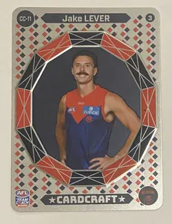 2026 AFL Teamcoach Card Craft CC-11 Jake Lever #3 Melbourne Demons - Image 1