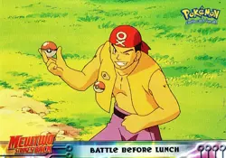 Pokemon Battle Before Lunch Card Mewtwo Strikes Back Topps - Image 1