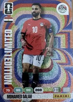 Panini FIFA World Cup 2026 Adrenalyn XL Mohamed Salah Limited Edition Card - Image 1